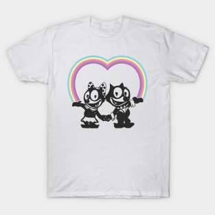 Felix the Cat In Love T-Shirt